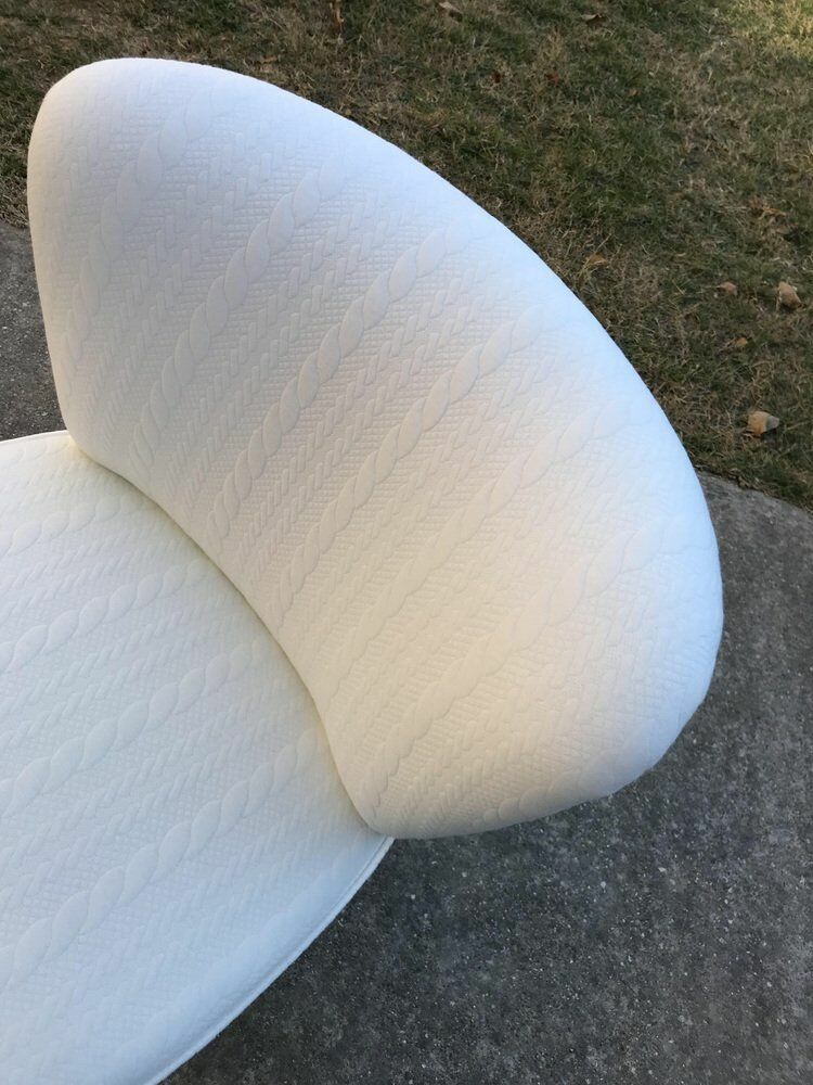 Hungarian White Club Chair, 1950s photo buy