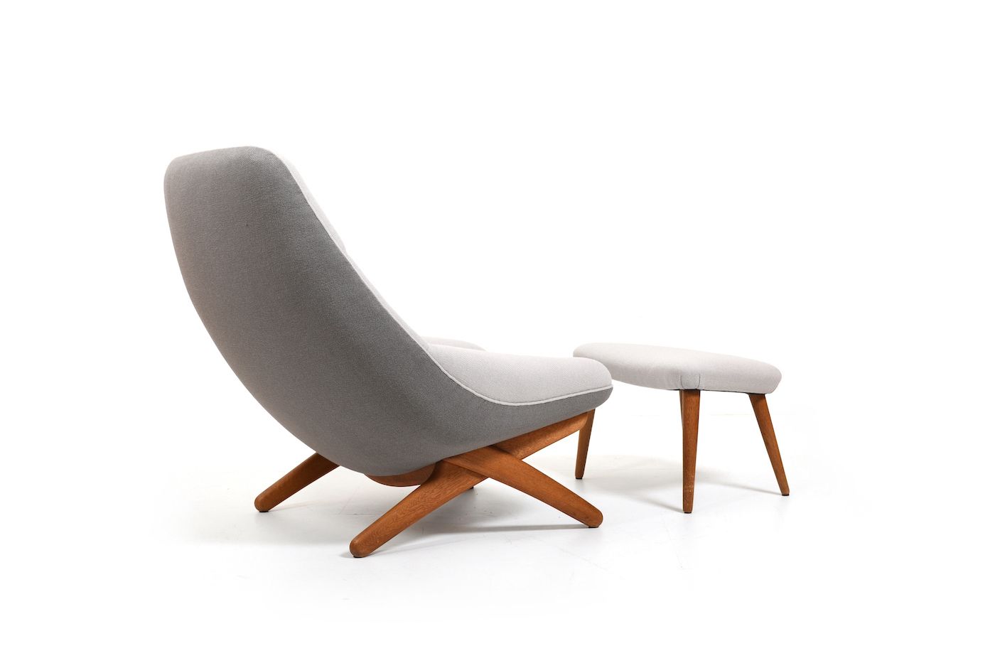 Illum Wikkelsø Lounge Chair Model 'Ml91' 1950s / New Upholstered! photo 8750.0