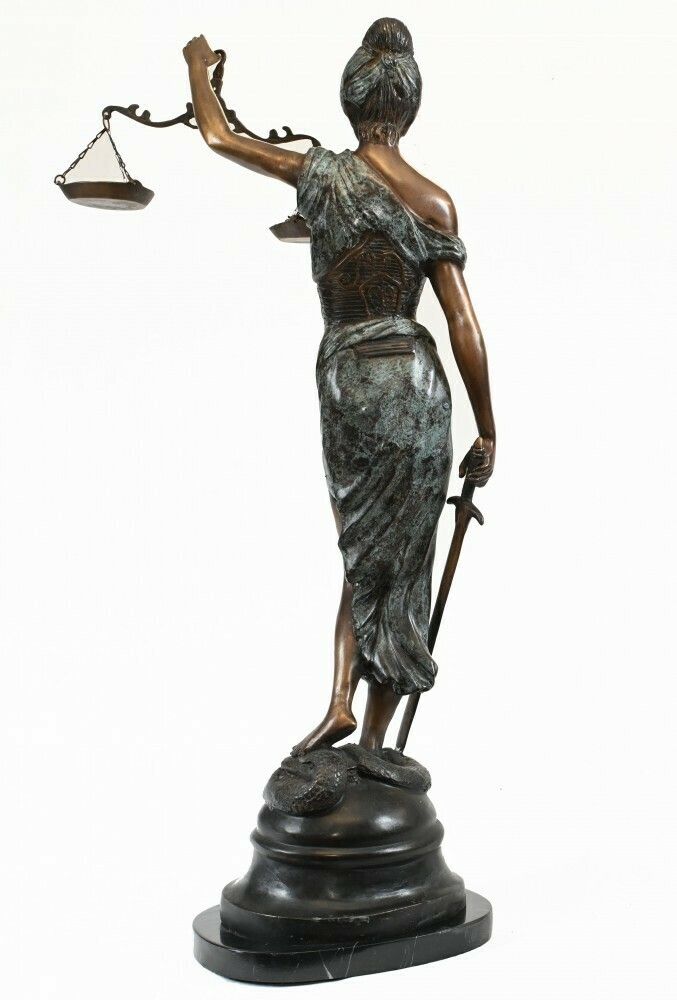 Bronze Statue Lady Justice Casting Legal Scales photo buy