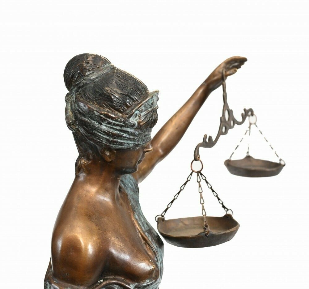 photo for sale Bronze Statue Lady Justice Casting Legal Scales