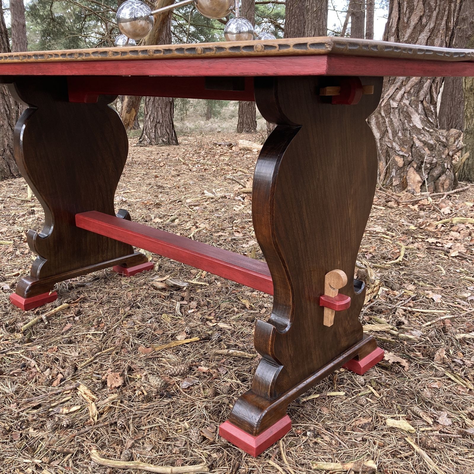 photo for sale Oak And Elm Refectory Table, Retailed By Heals Of London, Circa 1900