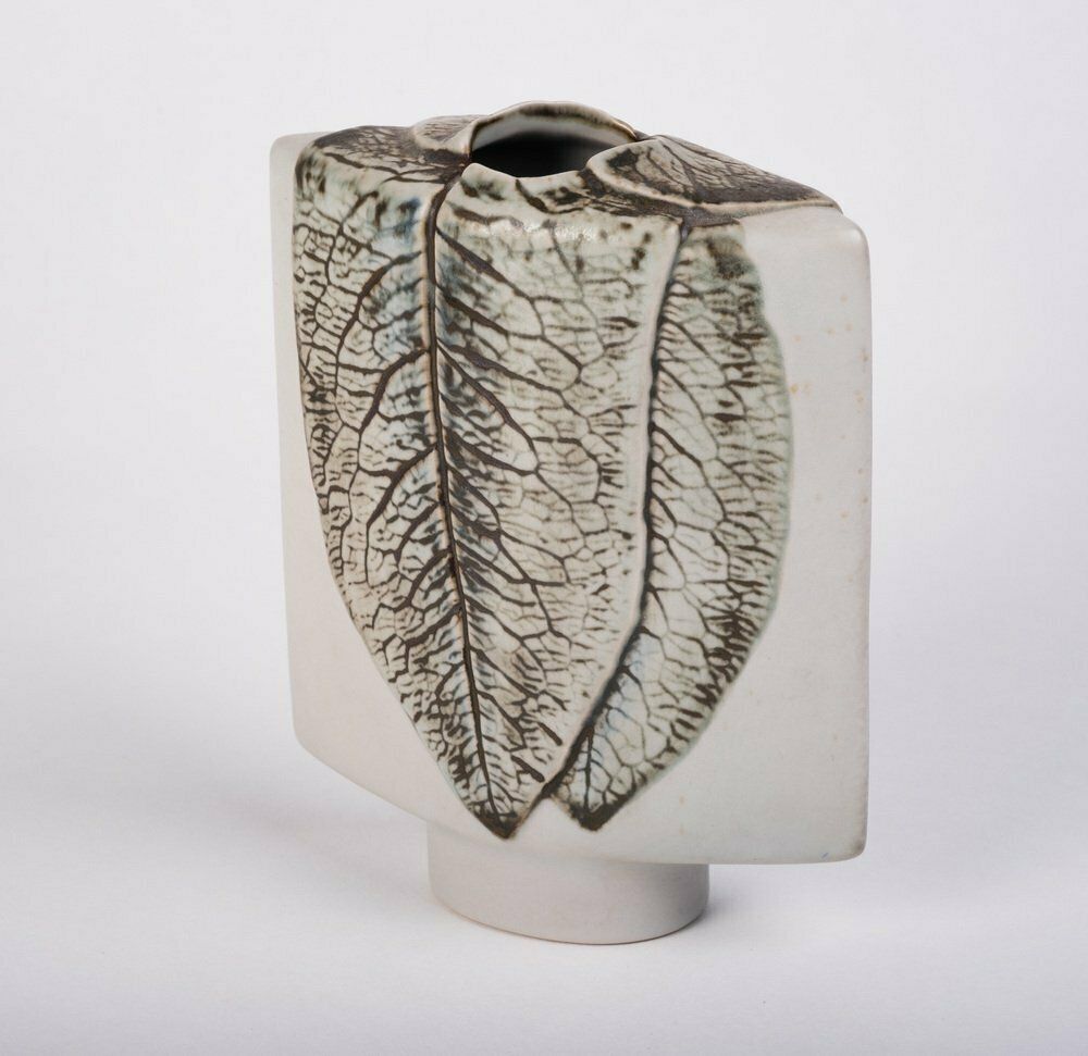 Studio Line Sculptural Leaf Vase By Antje Bruggemann For Rosenthal, Germany, 1980s photo Home Decor
