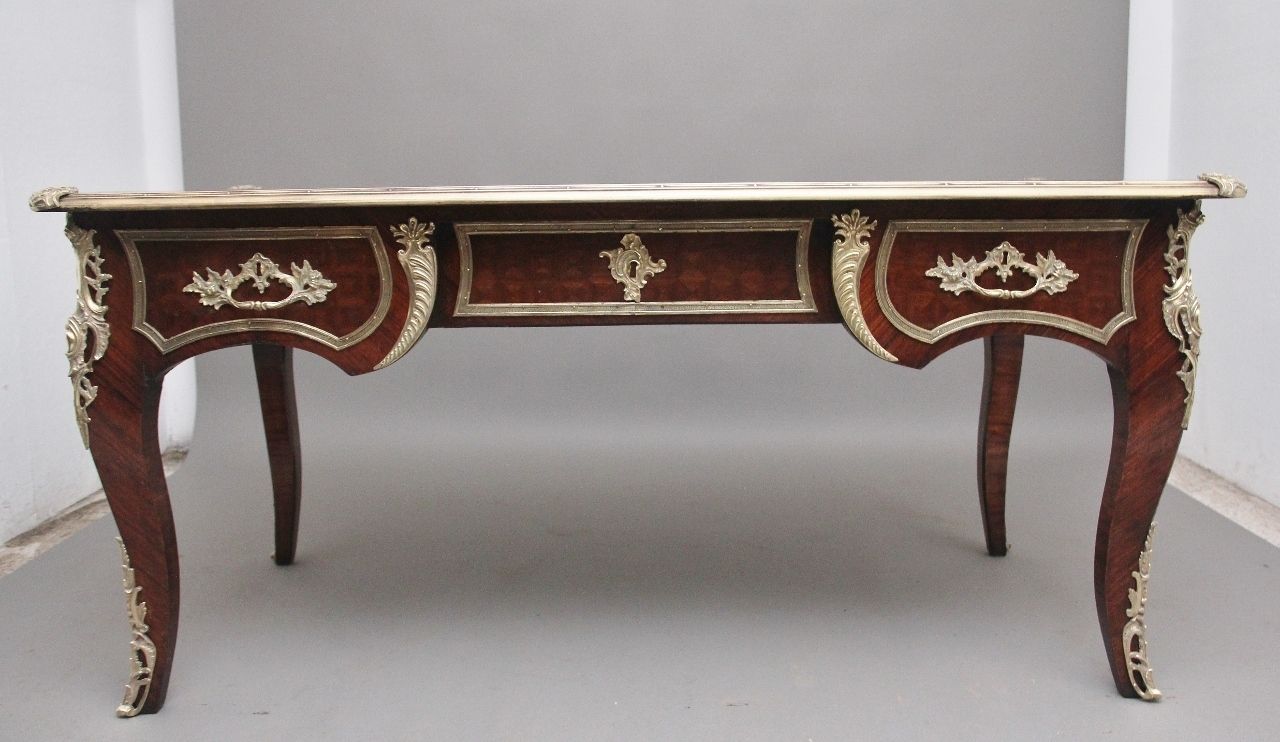 19th Century French Kingwood Ormolu Mounted Desk photo buy