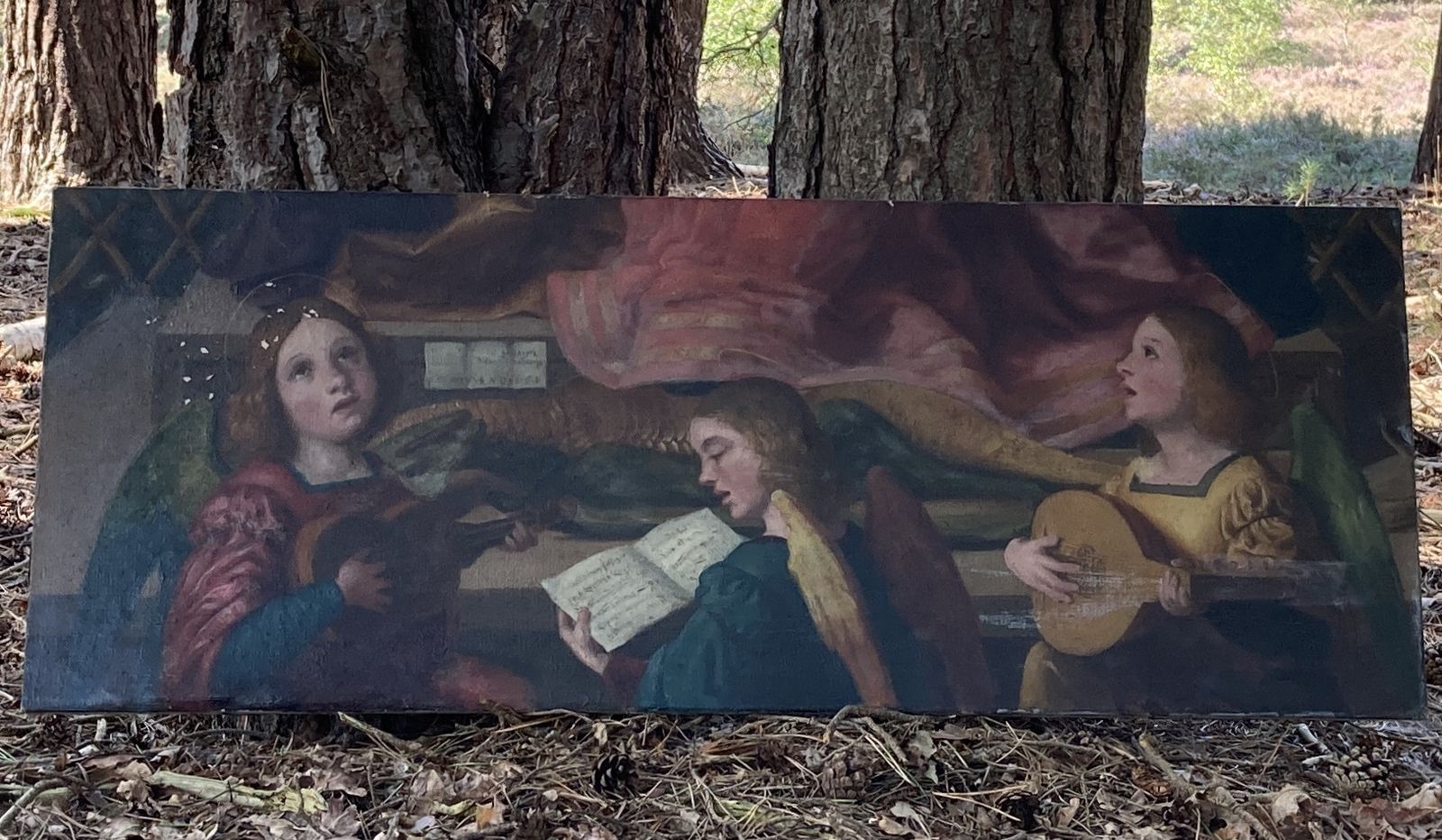 Attractive Pastel Coloured Oil On Canvas After Girolamo Dai Libri, Circa 19th Century photo for sale