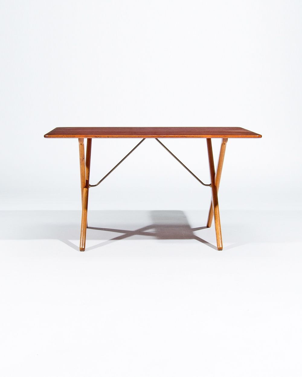 Hans Wegner Coffee Table In Teak & Oak For Andreas Tuck, Danish Mid Century 1950’s photo for sale