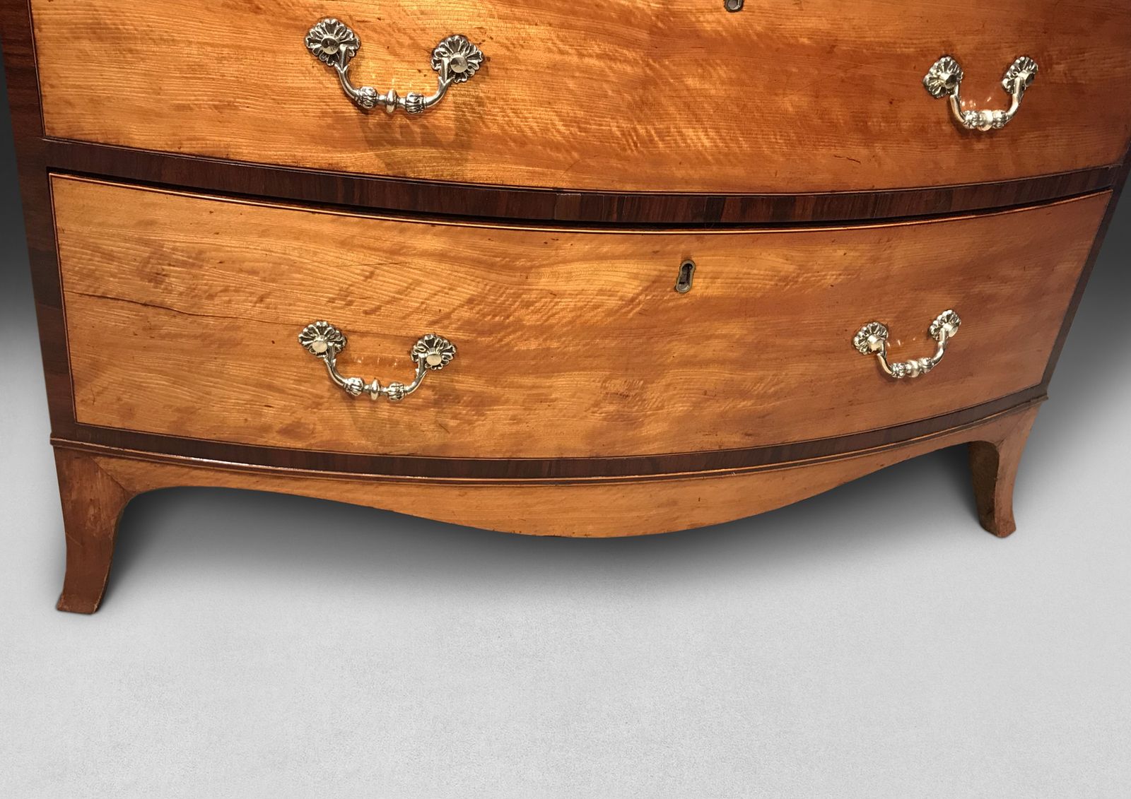 Attributed To Gillows   George III Period Satinwood And Kingwood Chest Of Drawers photo for sale