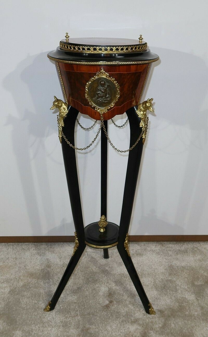 Athenian In Precious Wood, Napoleon III Period, Mid 19th Century