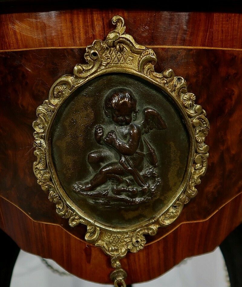 photo for sale Athenian In Precious Wood, Napoleon III Period, Mid 19th Century