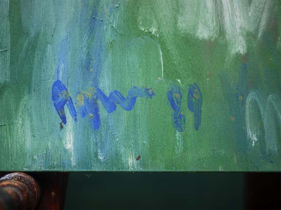 Abstract Painting, Agner, Hans Peter, Cascade Of Colours, 1989 photo furniture