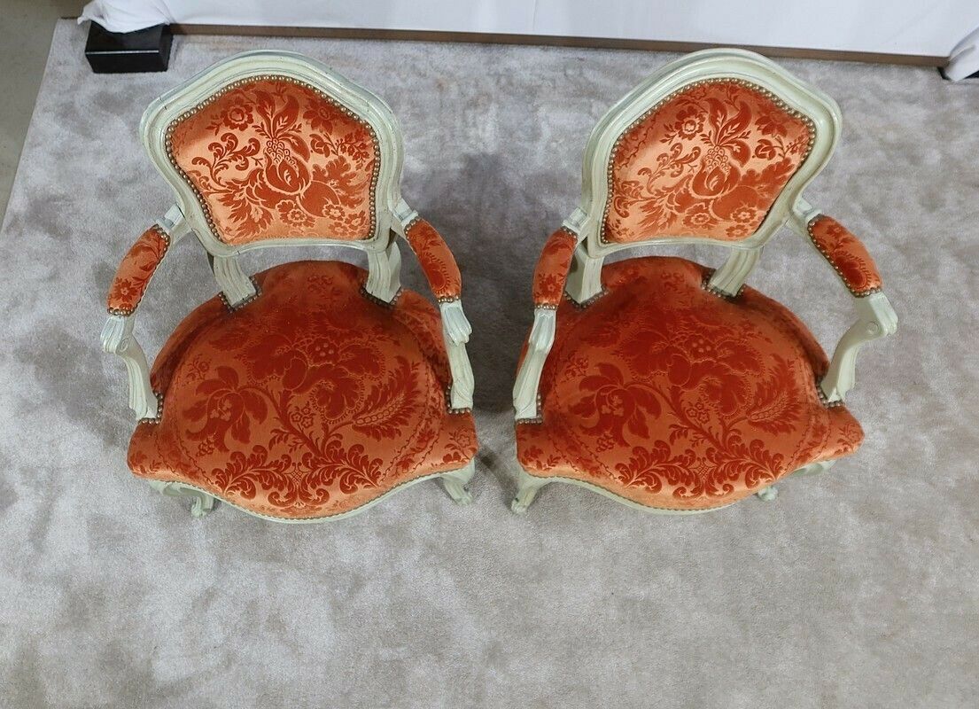 Pair Of Small Cabriolets, Louis XV Style   19th Century photo buy