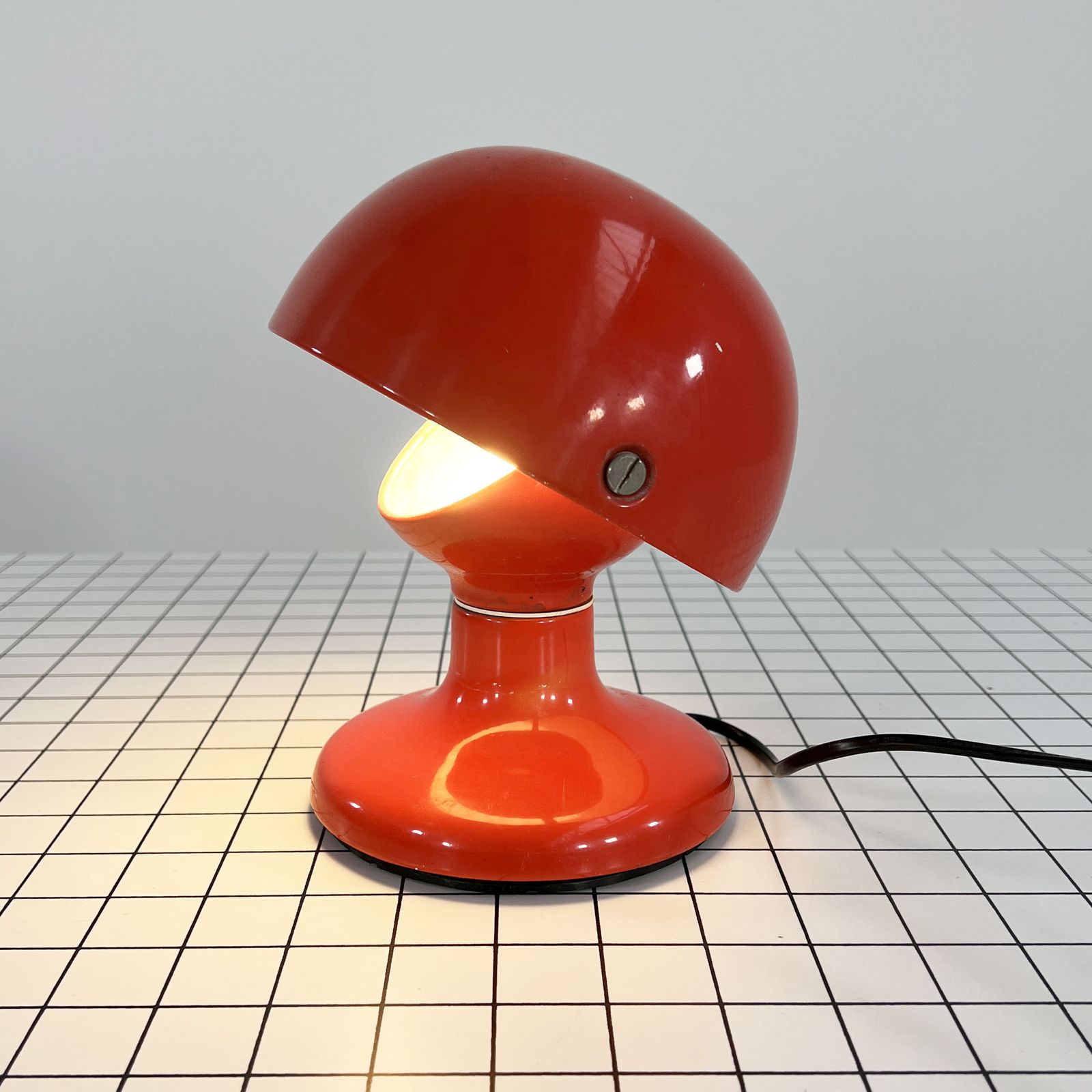 Red Jucker 147 Table Lamp By Tobia & Afra Scarpa For Flos, 1960s photo for sale