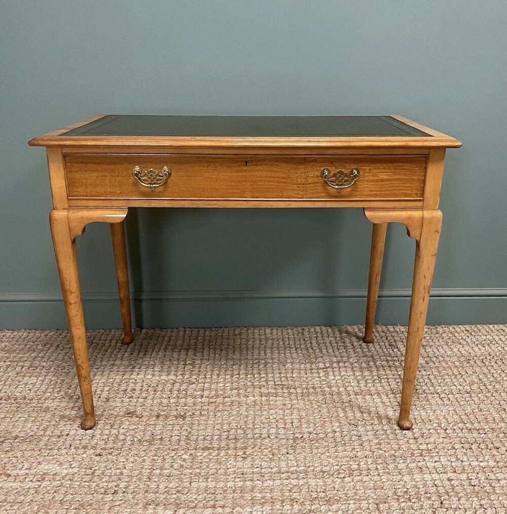 High Quality Antique Satinwood Writing Table By Gillows