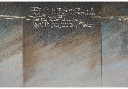 Mixed Media Abstract, Jaren 1980, Walnoot photo Kunst