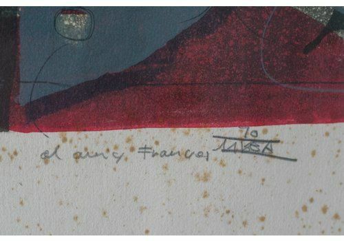 Abstract Composition, Etching And Aquatint On Paper photo for sale