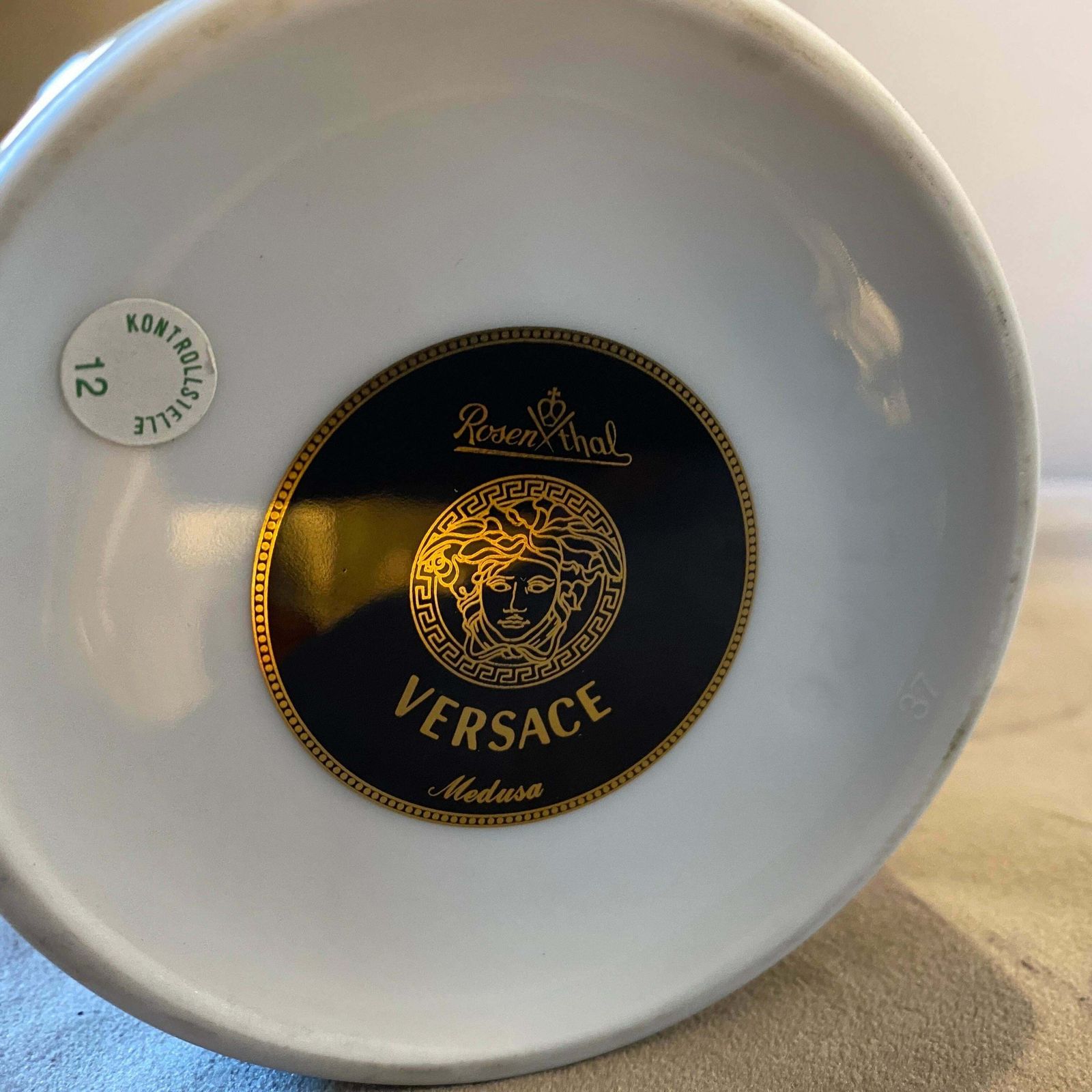 photo for sale 1990s, Iconic Porcelain Medusa Vase Designed By Gianni Versace For Rosenthal