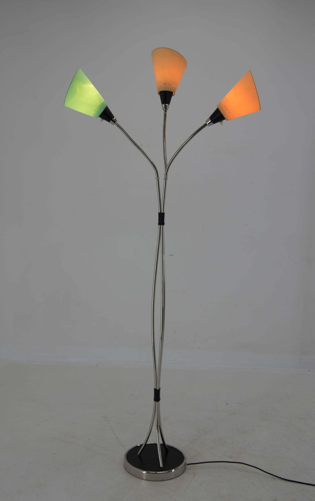 Mid Century Flexible 3 Flamming Floor Lamp. 1960s photo furniture