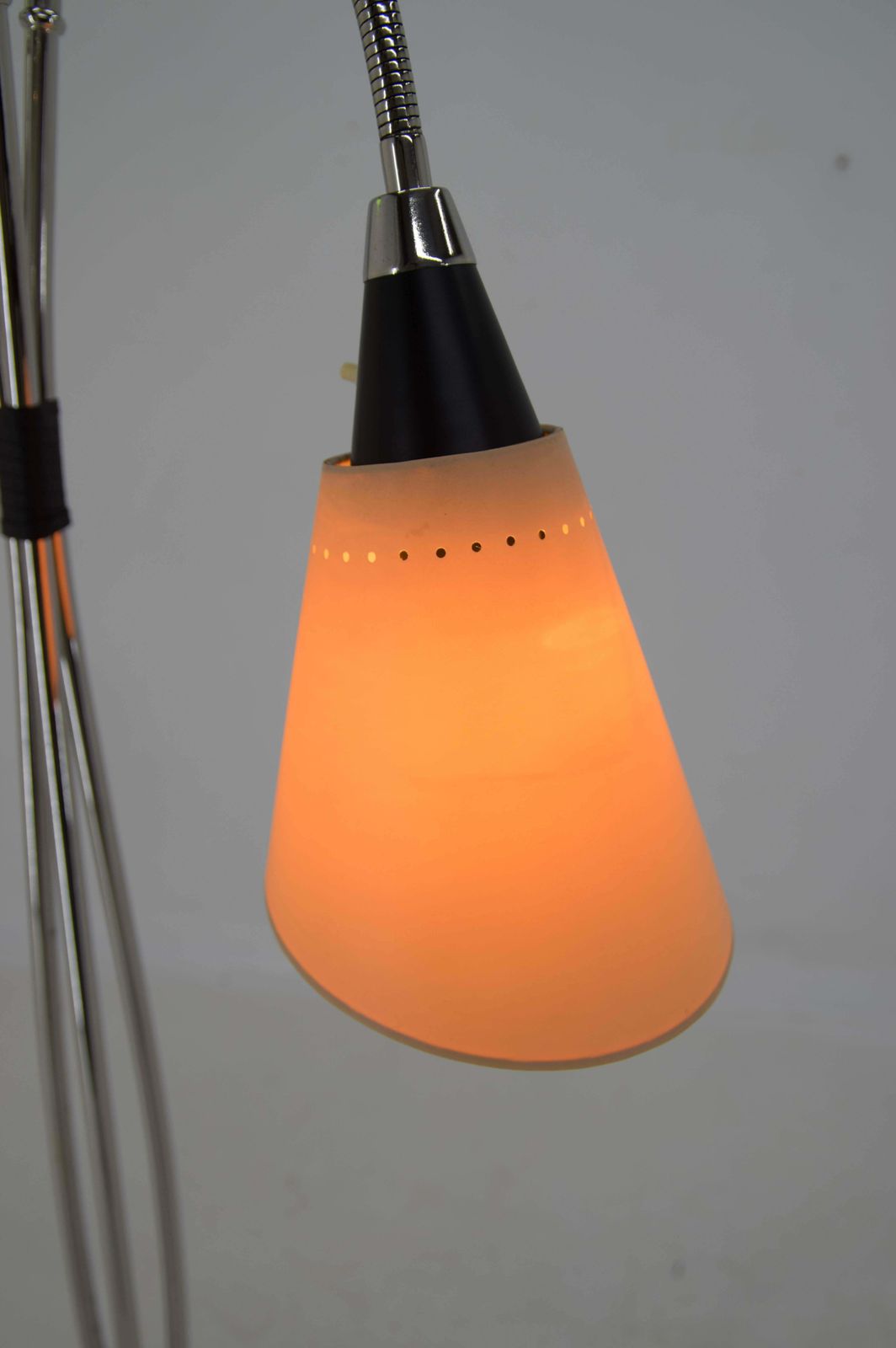 Mid Century Flexible 3 Flamming Floor Lamp. 1960s photo Lighting