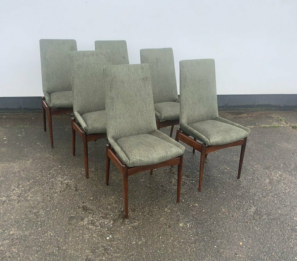 2975.0 Vintage Dining Chairs By Robert Heritage For Archie Shine, 1960s, Set Of 6 photo