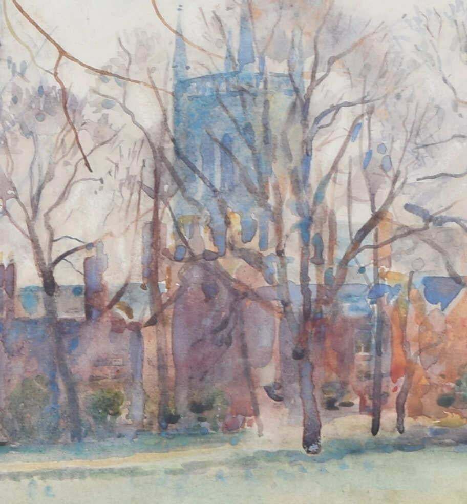 James Bolivar Manson St John’s College, Cambridge Watercolour By James Bolivar Manson photo for sale