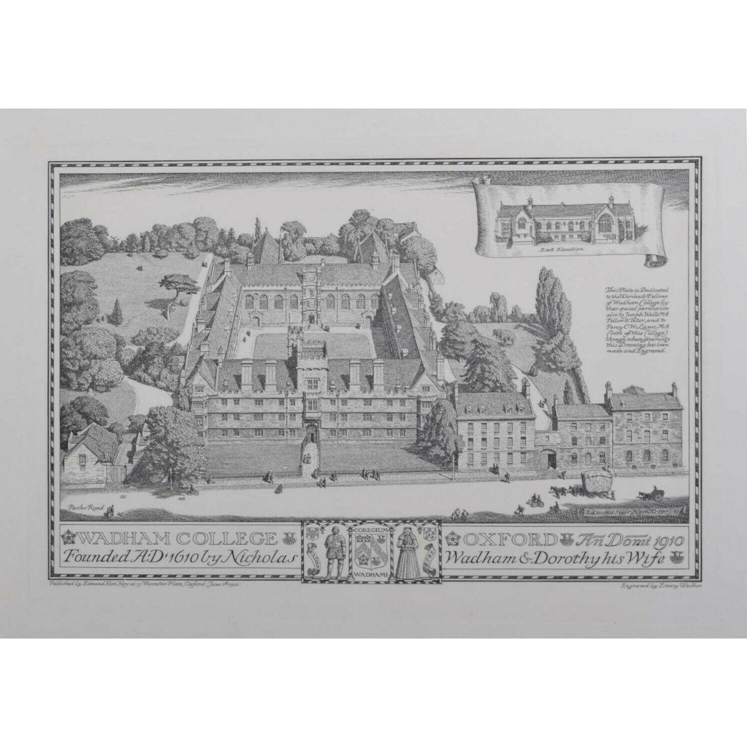 Wadham College, Oxford By Emery Walker After Edmund Hort New photo furniture