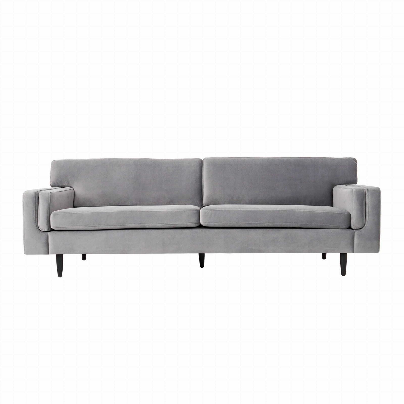 Sofa Helsinki Silver Velour, Scandinavian Design