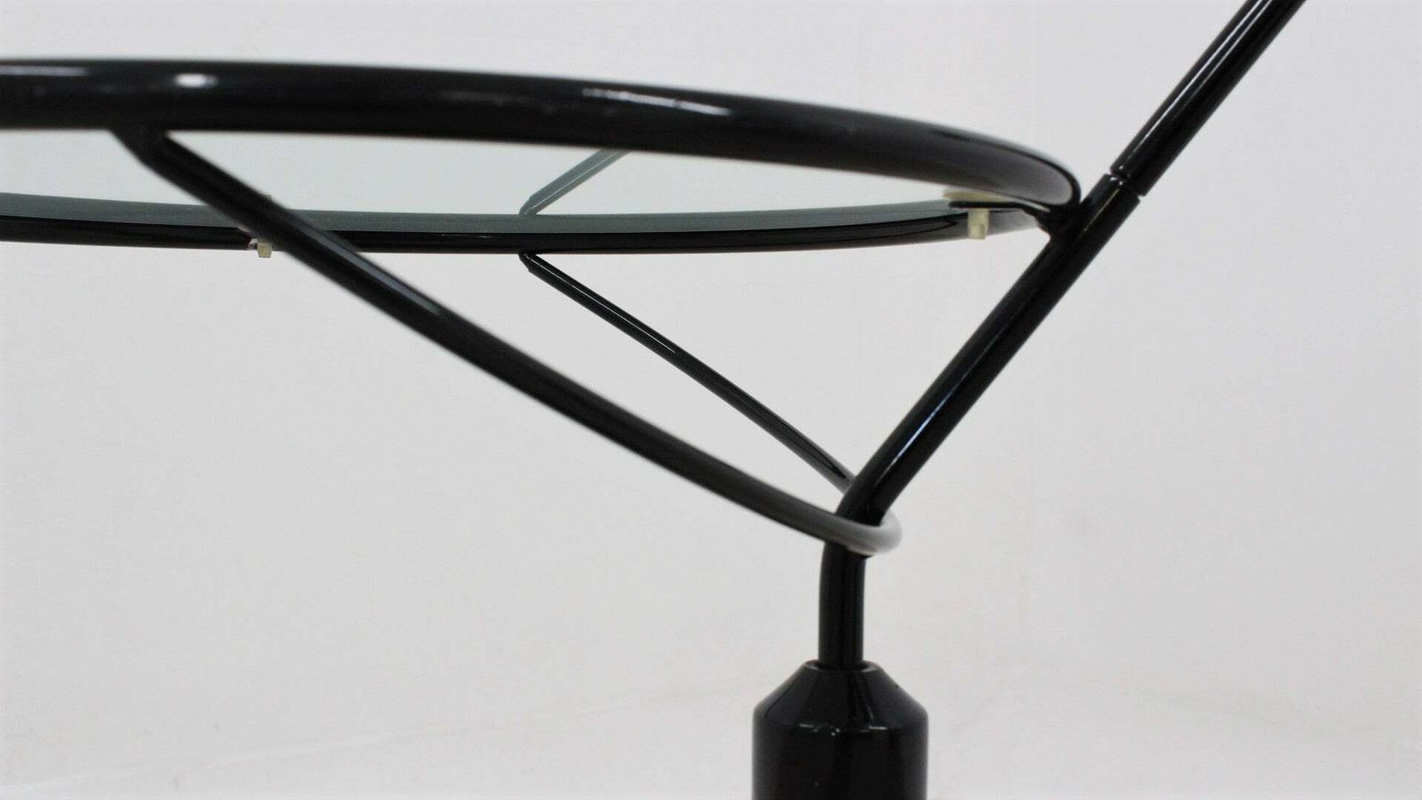 Italian Glass And Marble Swivel Coffee Table 1980s photo vintage