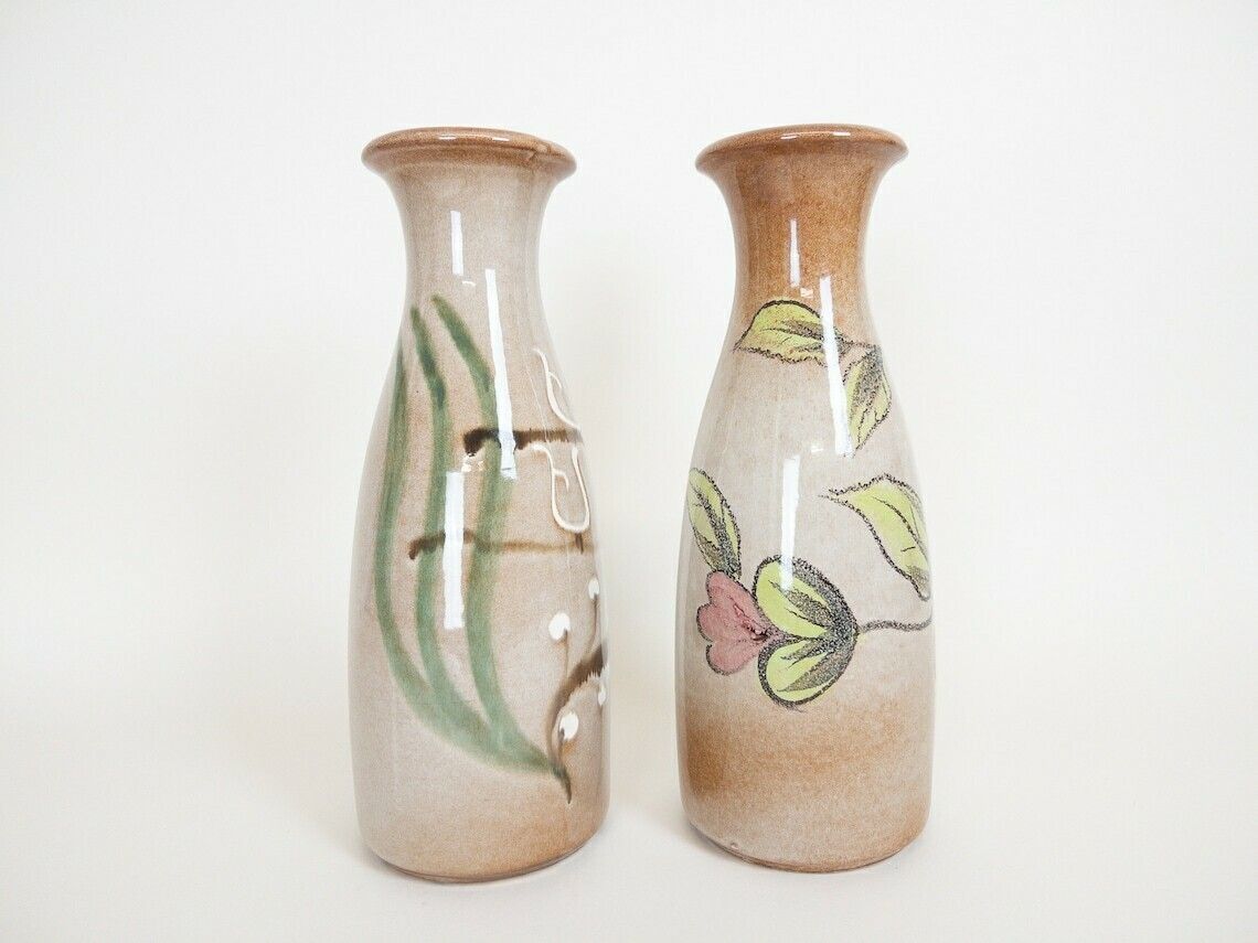 Pair Of West German Pottery Art Vases By Scheurich 293 30 photo for sale