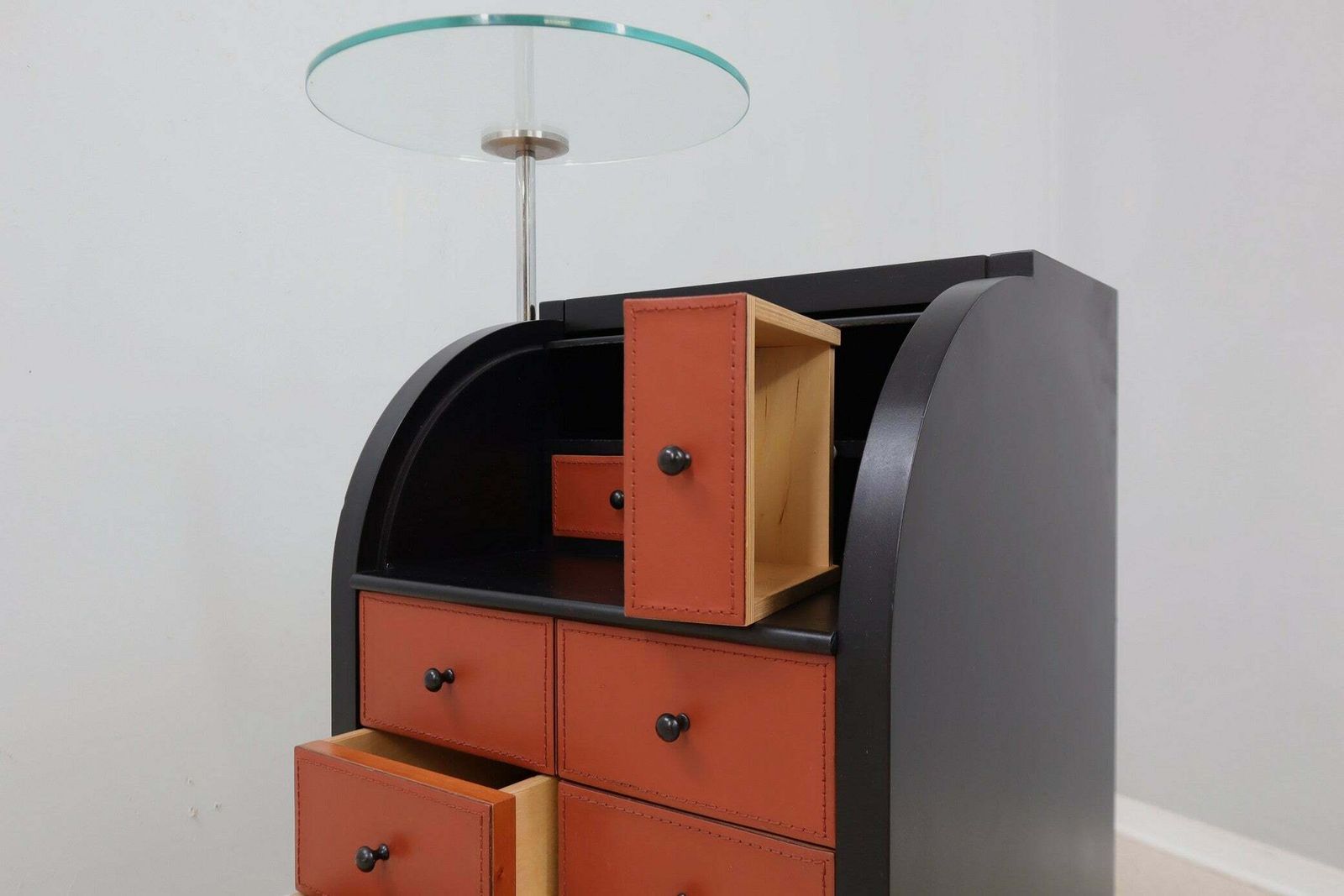 photo for sale Vintage Roller Shutter Cabinet Giorgetti 1980s