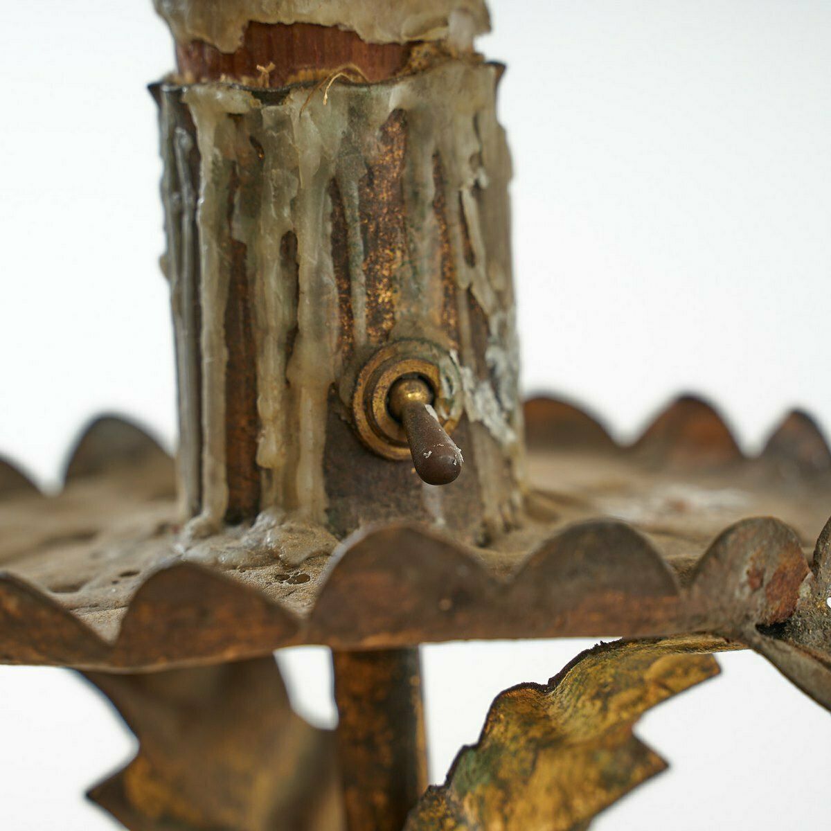 Wrought Iron Candle Holder Floor Lamp photo vinterior