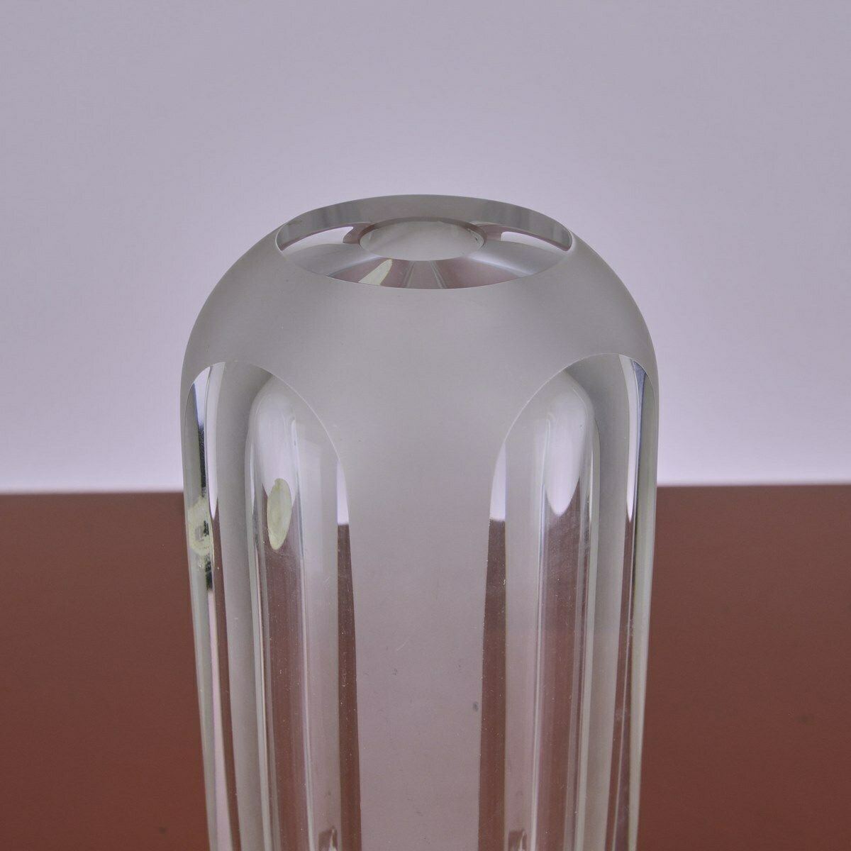 Vase In Bohemian Glass 50 60 Years photo for sale