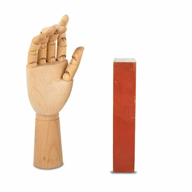 Wooden Letter "I", 1990s, Vintage photo Home Decor