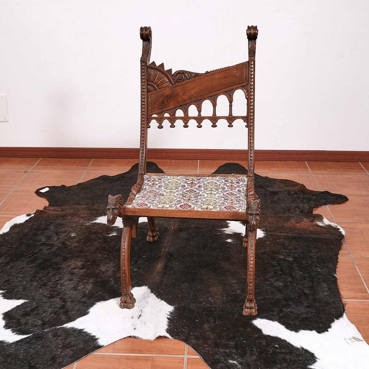 Early 1900s Orientalist Style Armchair