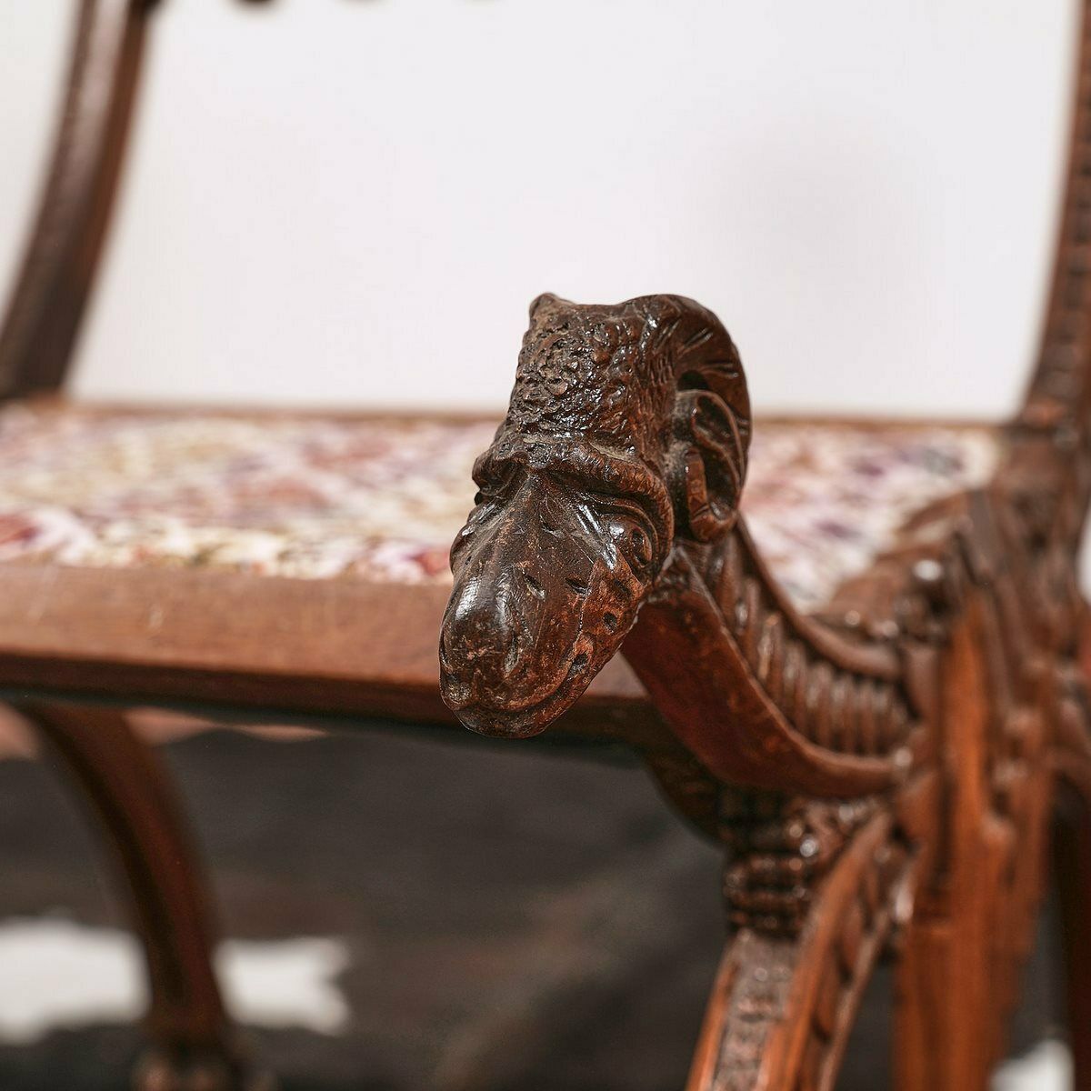 301.0176 Early 1900s Orientalist Style Armchair photo