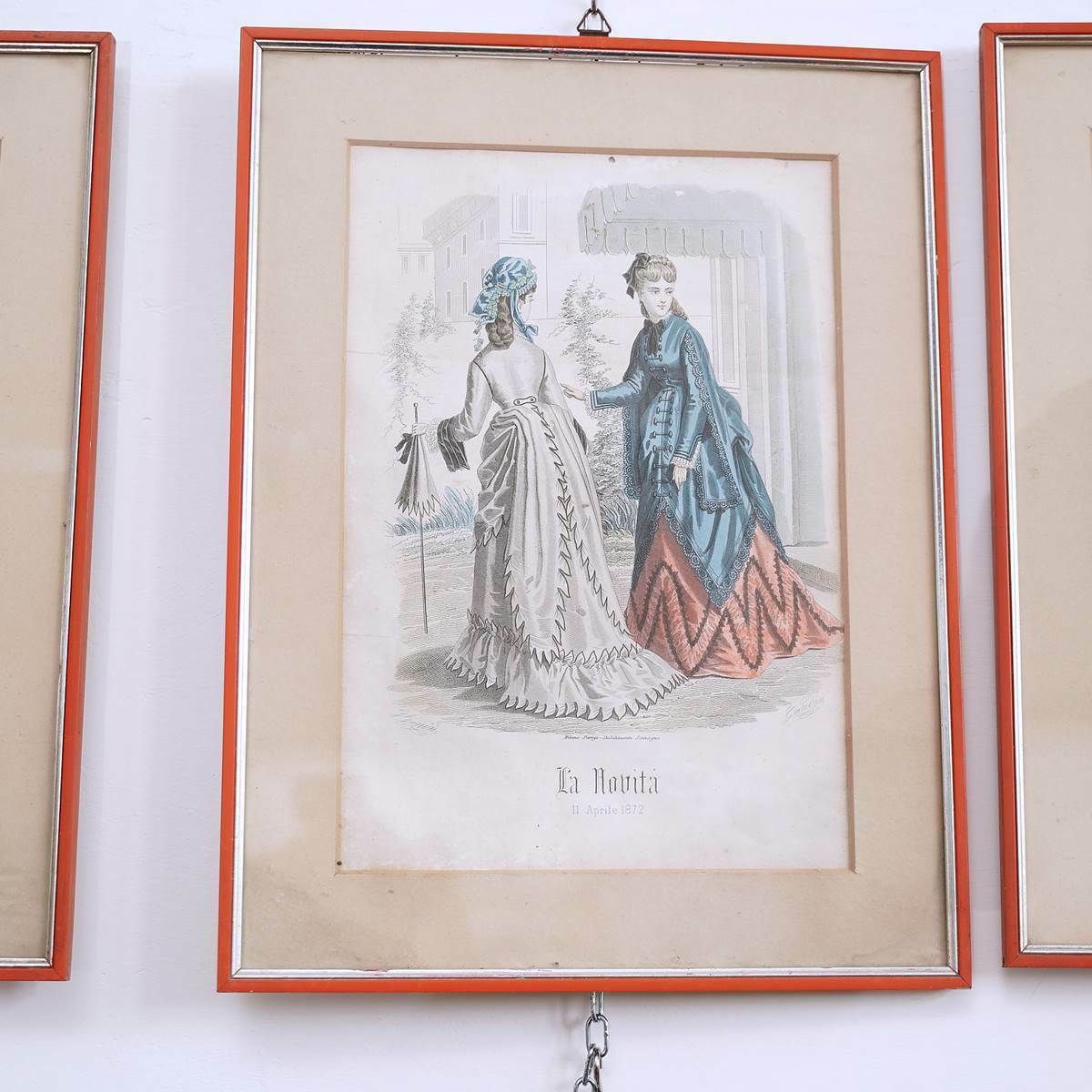 Watercolor Xilography Paintings From The 19th Century 12pcs photo vintage