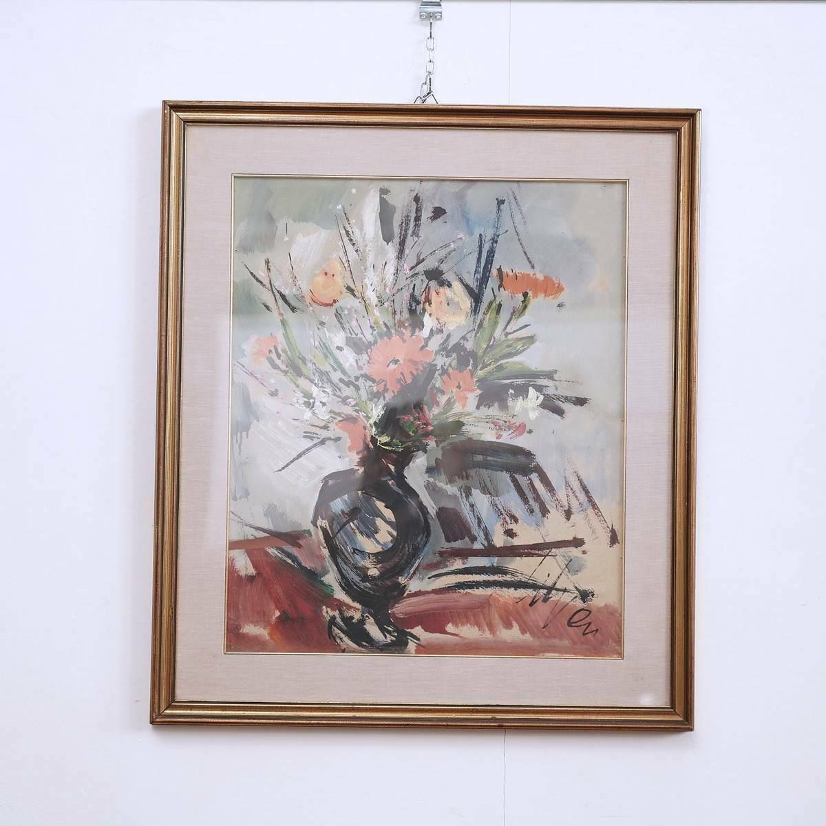Flowers, Painting By The Painter From Ferrares Silvan