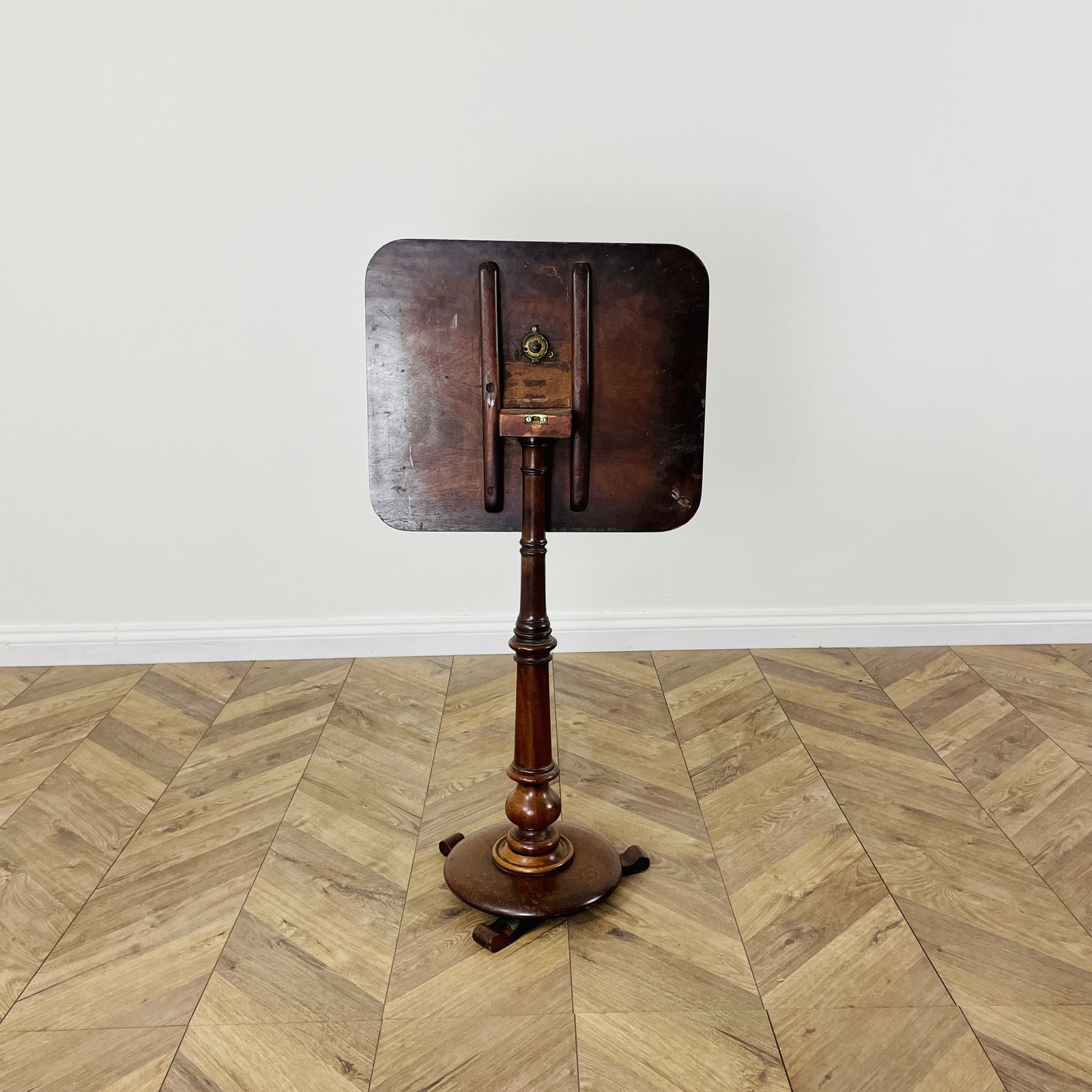 photo for sale Antique English Oak Tilt Top Wine Table, 19th Century