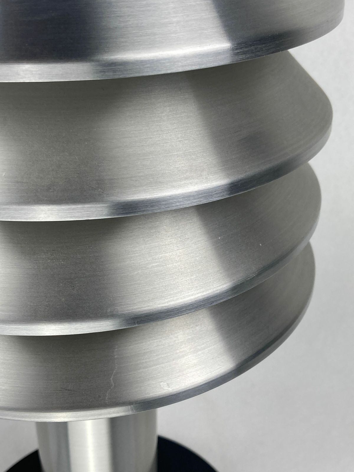 1094.08 Space Age Aluminum Mushroom Dome Lamp By Hans Agne Jakobsson For Markaryd, Sweden 1960s photo