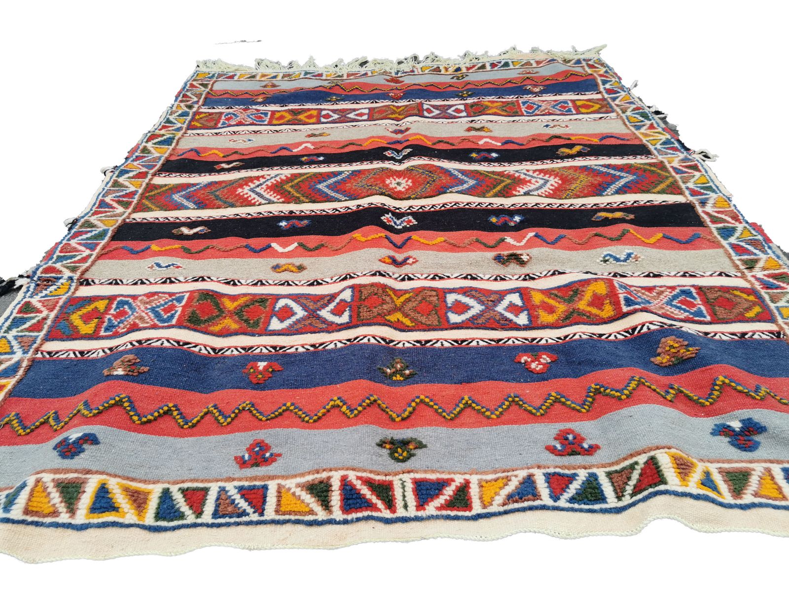 No Custom Fee/  Handmade Large Colourful Moroccan Berber Rug. Camel Wool Carpet photo furniture