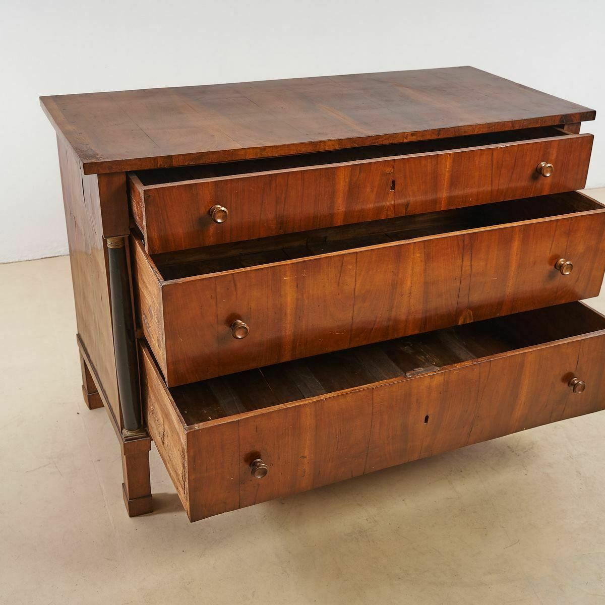 Emilian Empire Chest Of Walnut Slabed photo furniture