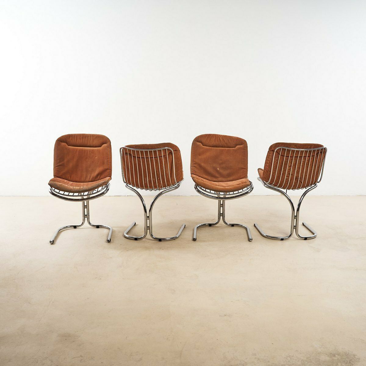 4pcs Chairs Design Gastone Rinaldi For Rima photo Furniture