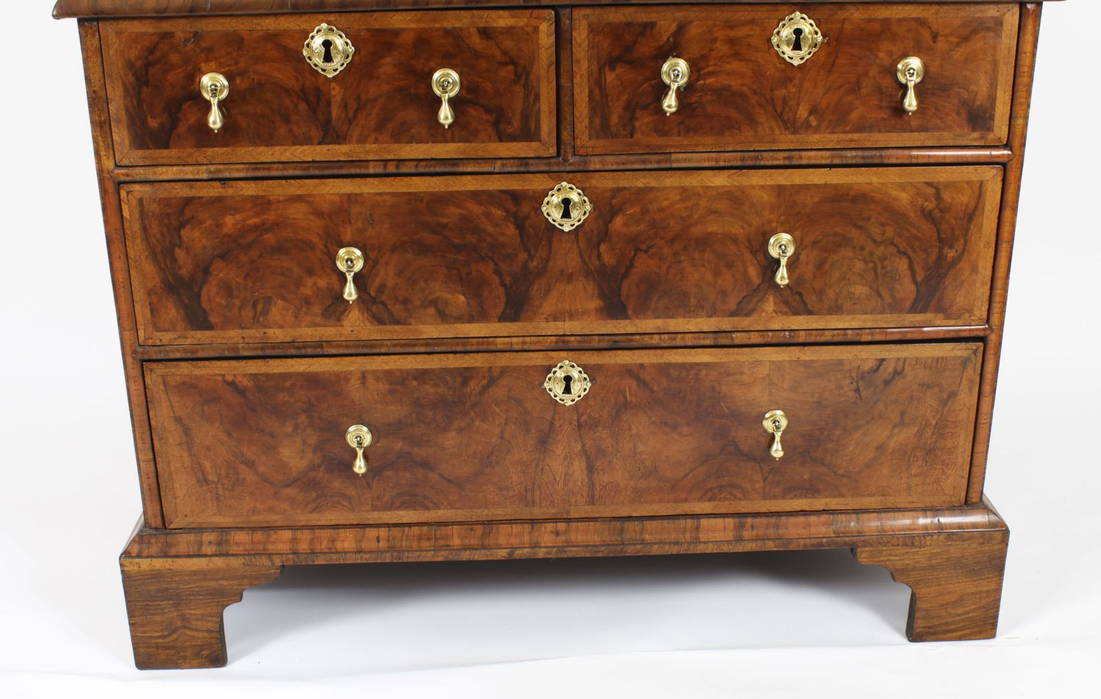 Antique Queen Anne Walnut Secretaire Chest / Escritoire, Circa 1710 18th C photo 9750.0