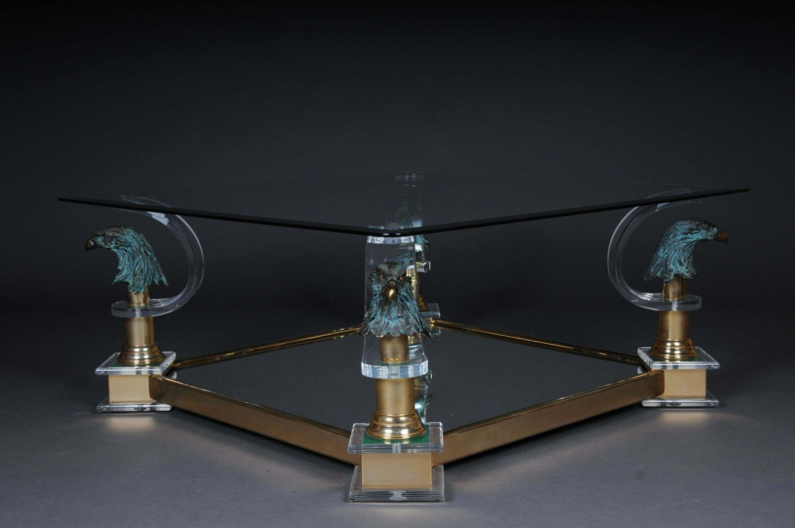 Exclusive Designer Coffee Table Glass / Acrylic Maison Charles photo vinterior