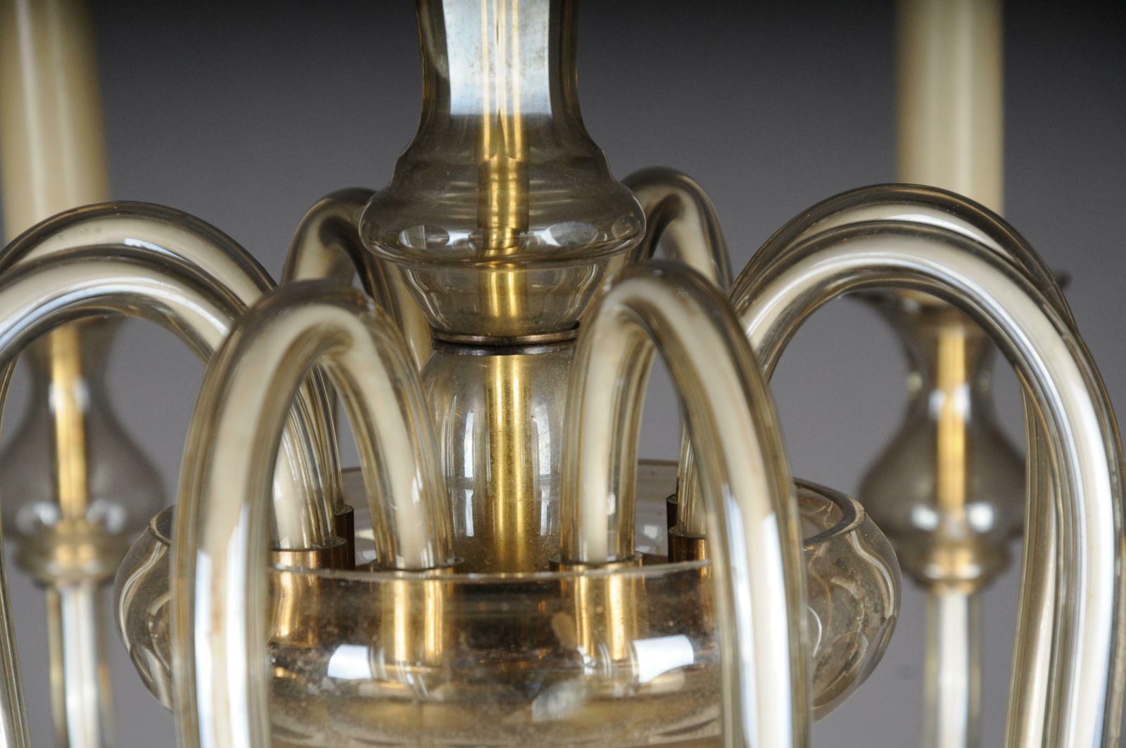 photo furniture 20th Century Glazed Italian Chandelier