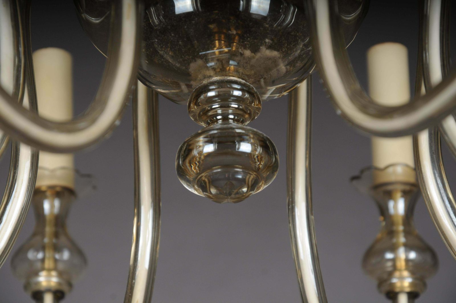 photo vintage 20th Century Glazed Italian Chandelier