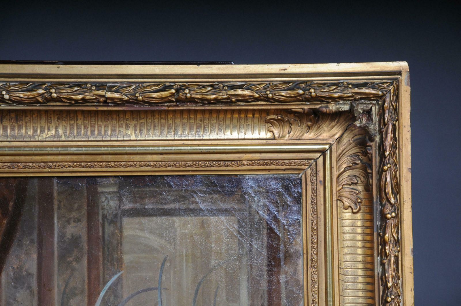 Oil Painting Empress Maria Theresa In Hungary, Circa 1860 photo furniture