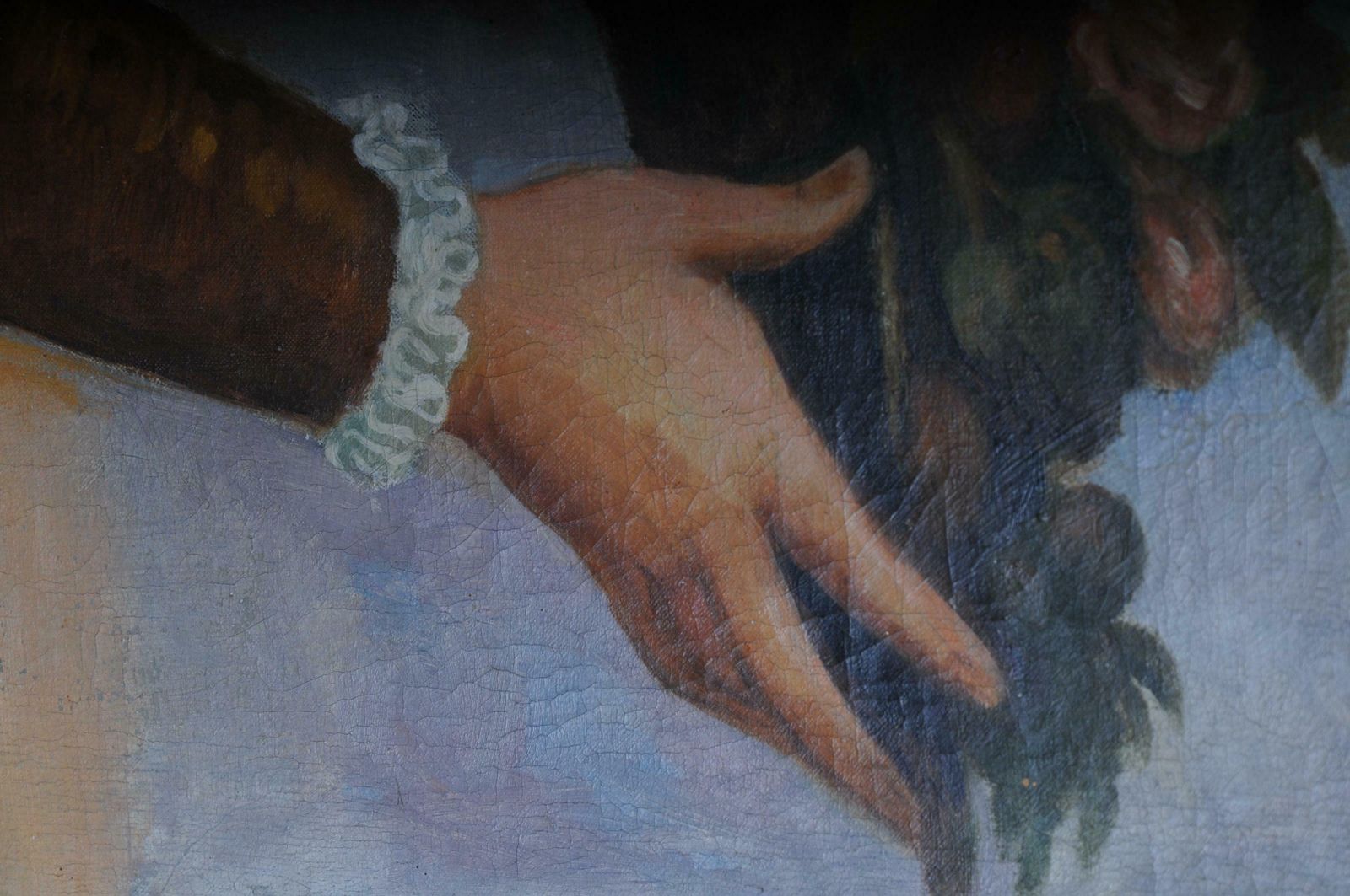 Art Oil Painting Lavina The Daughter Of Tizians Mon. F. W, Circa 1920 photo