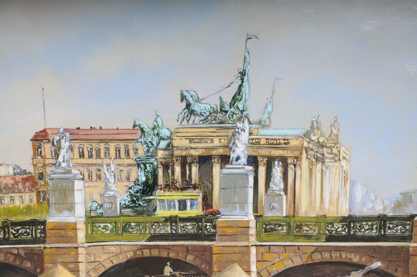 20th Century Oil Painting By Hermann Muth, Berlin City Palace photo buy