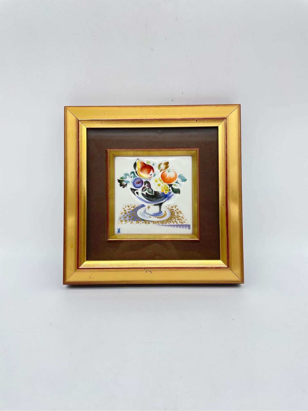 Meissen Picture Plate/Relief Plate Fruit Painting, Professor Heinz Werner #2 photo furniture