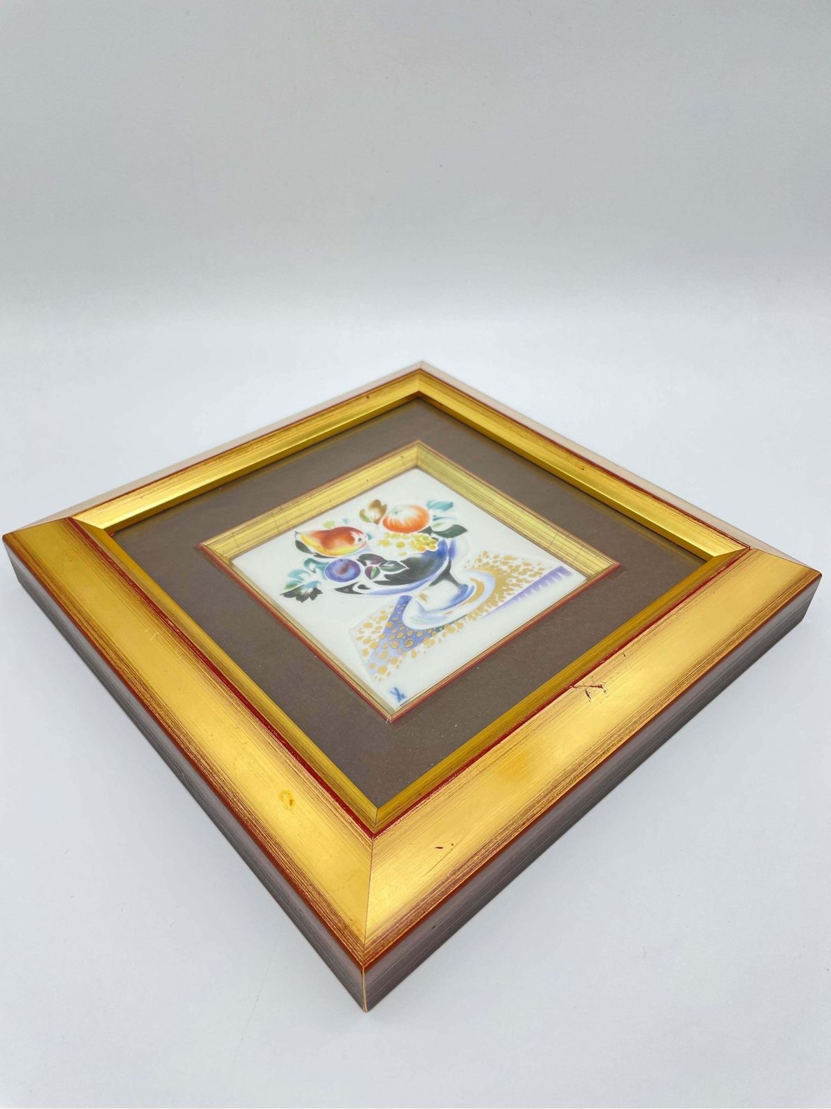 Meissen Picture Plate/Relief Plate Fruit Painting, Professor Heinz Werner #2 photo for sale