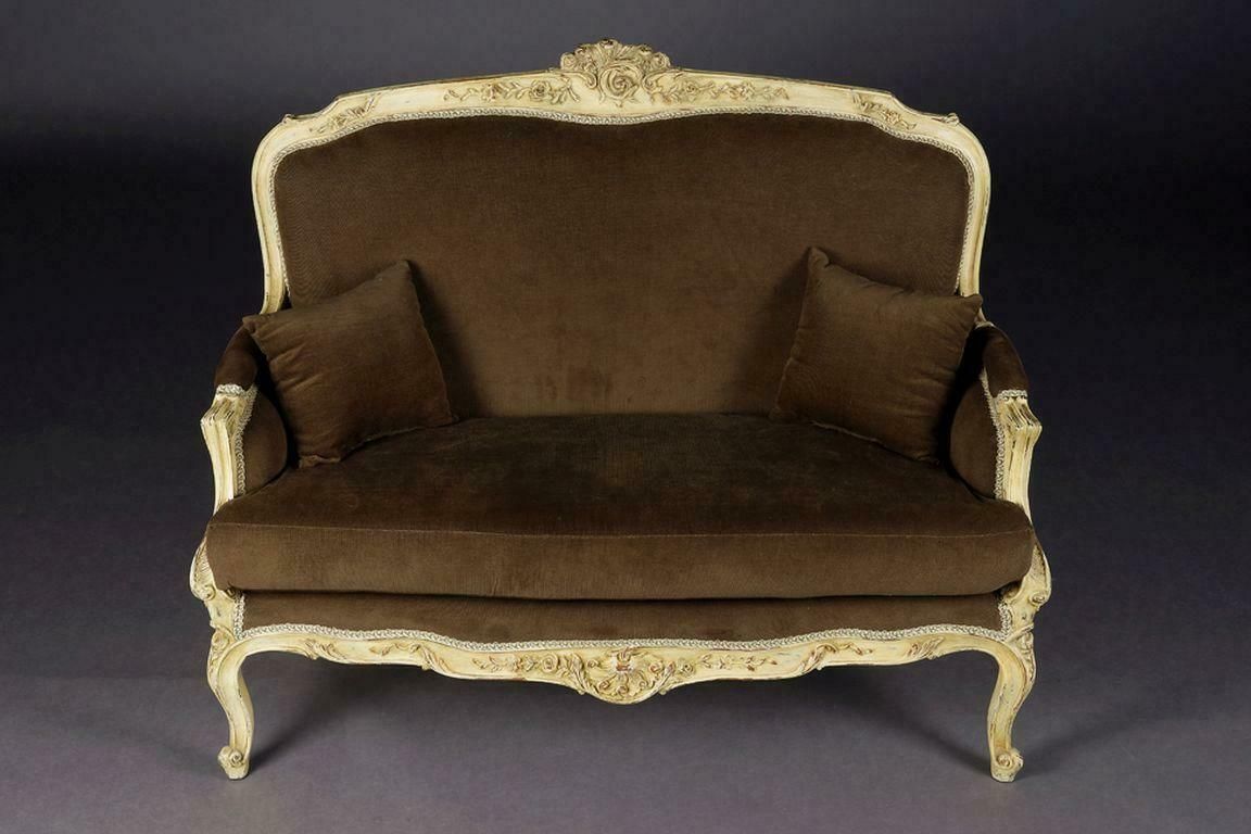 20th Century Unique French Sofa/Canape In Louis XV, Beechwood photo for sale